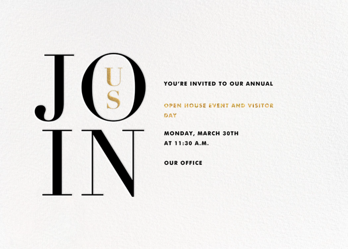 Almaviva - Open House Invitation by Paperless Post