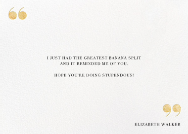 Quotes and Monogram - Greeting Card by kate spade new york