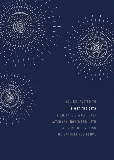 Firework - Diwali Invitation by Paperless Post