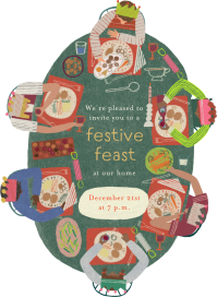 Festive Tabletop - Party Invitation by Maisy Summer