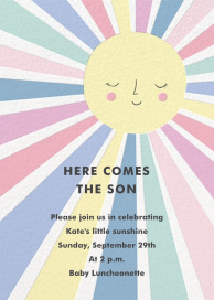 Sunny Party - Baby Shower Invitation by Meri Meri