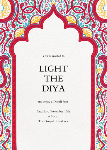 Dvaar - Diwali Invitation by Paperless Post