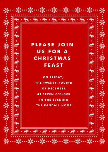 Bullwinkle - Holiday Party Invitation by Paperless Post