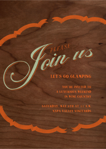 Please Join - Glamping Invitation by Paperless Post