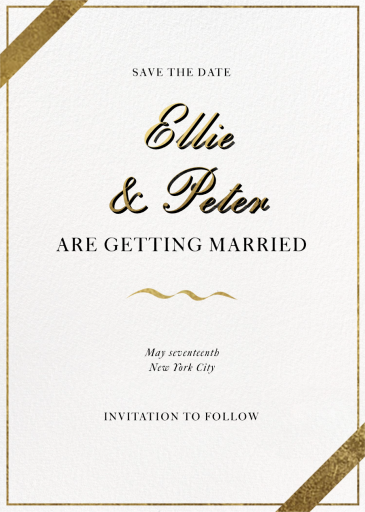 Calligraphy (Customizable Template) - Save the Date by Paperless Post