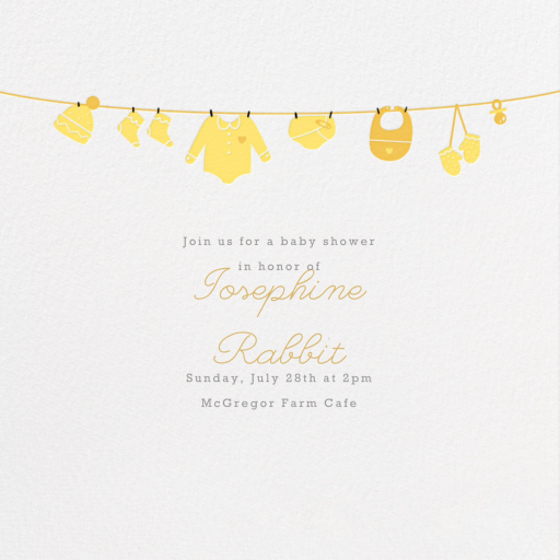 Onesie - Baby Shower Invitation by Paperless Post