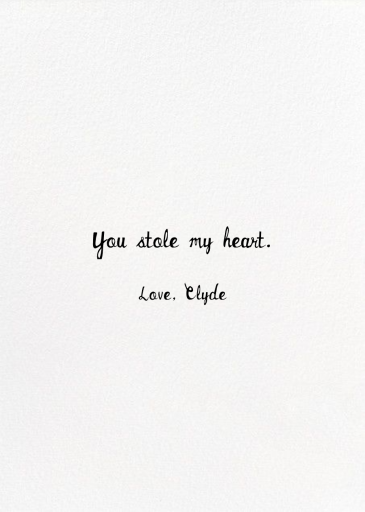 Oysters Rockefeller - Valentine's Day Card by Mr. Boddington's Studio - Back