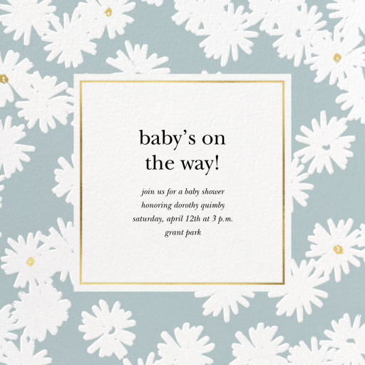 Embossed Daisies - Party Invitation by kate spade new york