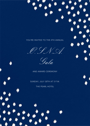 Ikat Dot - Gala Invitation by Oscar de la Renta