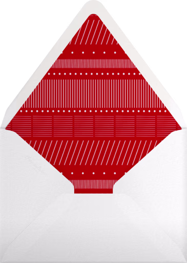Tis The Season Stripes - Paperless Post Envelope