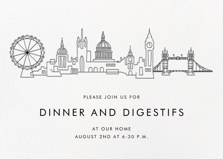 City Skyline View - Party Invitation by paperless_post