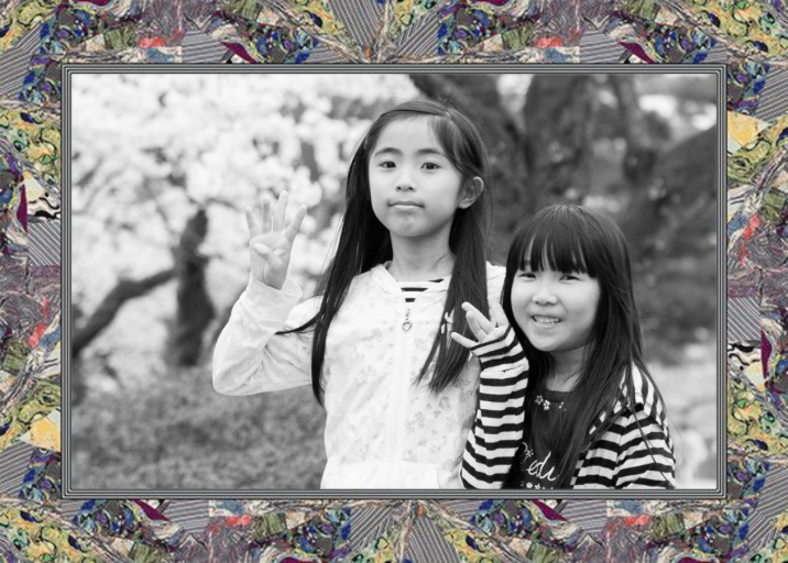 Kaleidoscope photo card by Kelly Wearstler