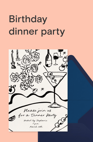 Birthday dinner party
