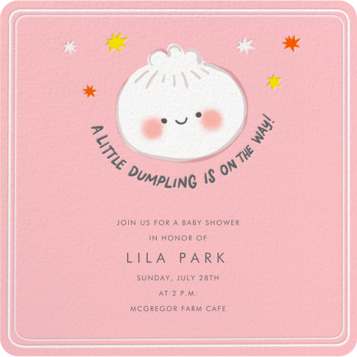 Baby Dumpling - Baby Shower Invitation by Hello!Lucky
