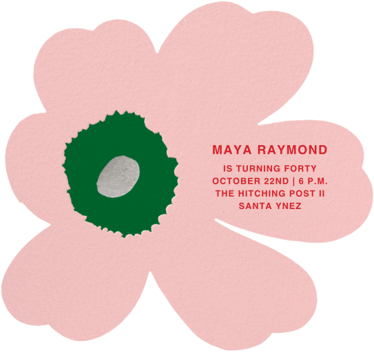 Flower Cutout - Invitation by Marimekko