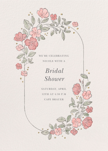 Antique Flowers - Bridal Shower Invitation by Paperless Post