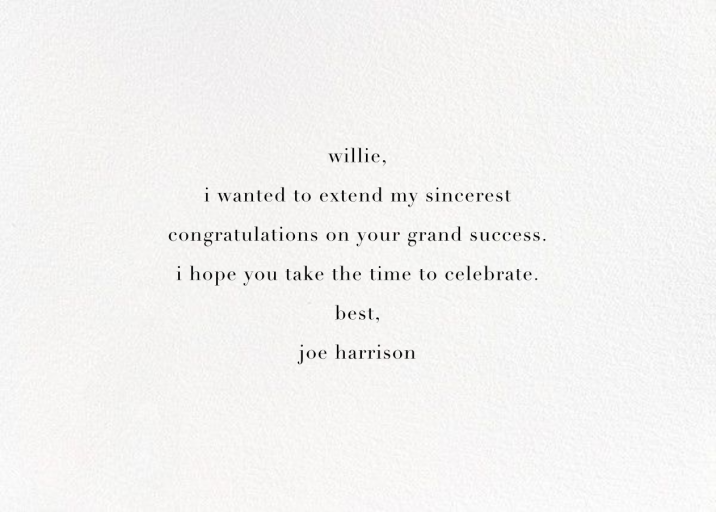 A Round of Applause - Business Greeting Card by kate spade new york - Back