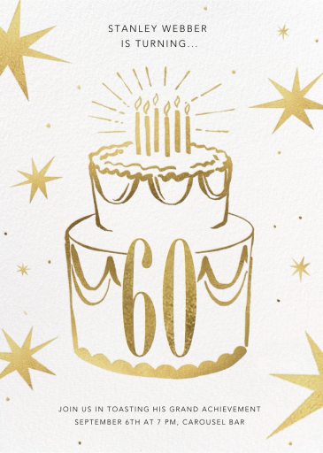 Big Year - 60th Birthday Invitation by Paperless Post