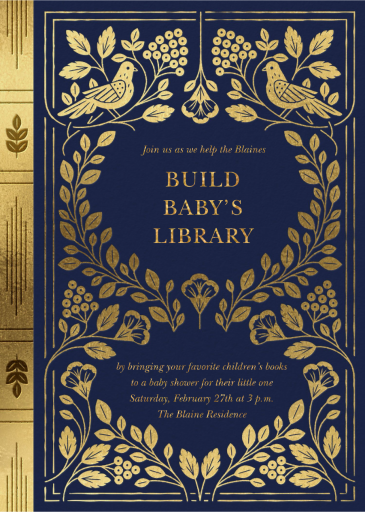 Roman à Clef - Baby Shower Invitation by Paperless Post