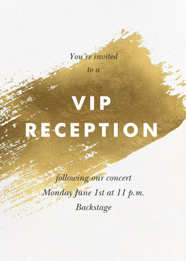 Modern Brushstroke - VIP Event Invitation by Paperless Post