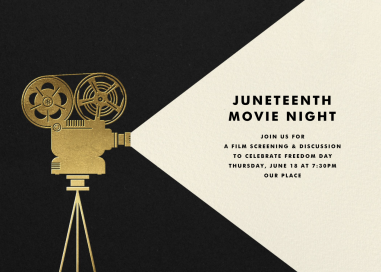 Reel to Reel - Juneteenth Invitation by Paperless Post