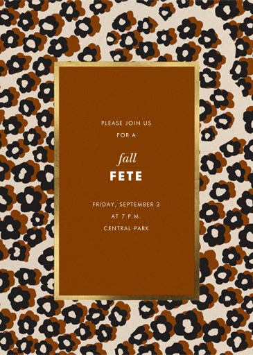 Wild Flora - Fall Party Invitation by kate spade new york