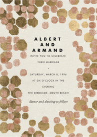 Hex Border - Wedding Invitation by Kelly Wearstler