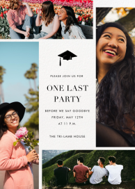 Photo Collage Graduation Invitation