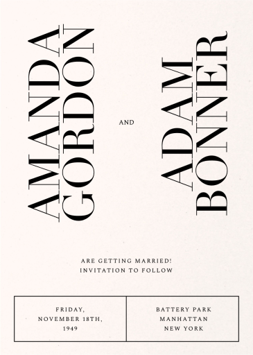 Edge and Elegance - Save the Date by Paperless Post