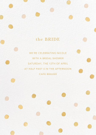 Painted Spots - Bridal Shower Invitation by Sugar Paper