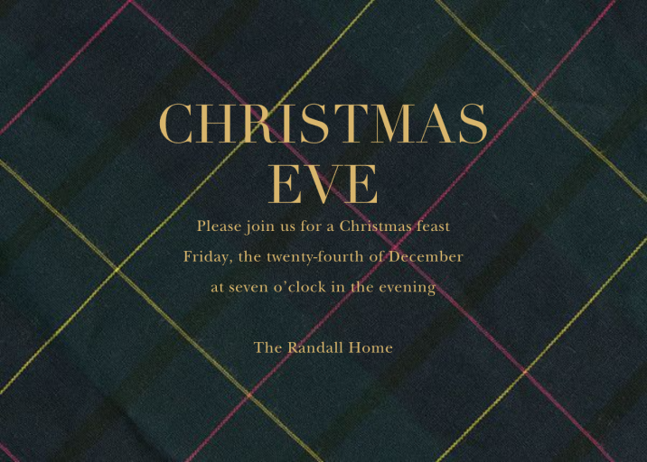 Full Tartan Plaid - Save the Date by Sugar Paper