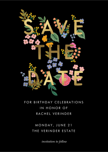 Posey - Save the Date by Rifle Paper Co.