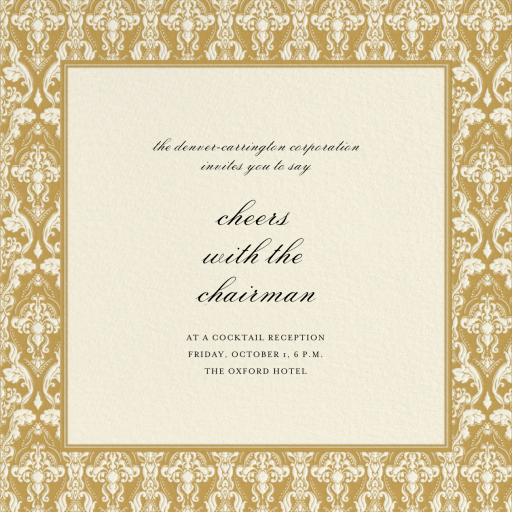 Damask Square - Business Invitation by Paperless Post