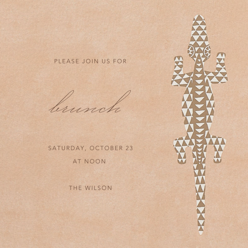 Kinga - Brunch Invitation by Schumacher
