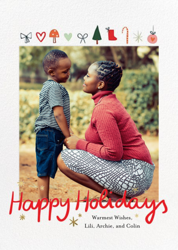 Holiday Tidings - Greeting Card by Little Cube
