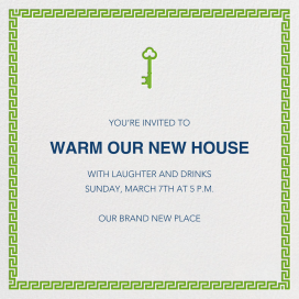 Golden Key - Housewarming Invitation by Jonathan Adler