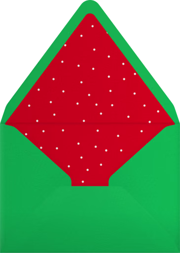 Holly Glow - Paperless Post Envelope