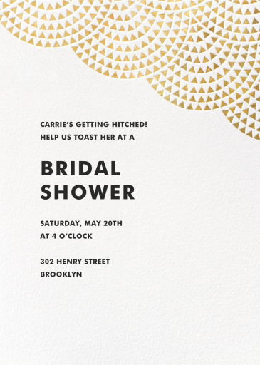 Savoy (Square) - Bridal Shower Invitation by Paperless Post