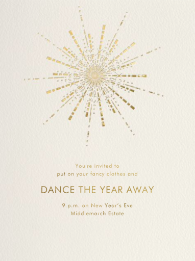 Ornate Fireworks - New Year's Eve Invitation by Paperless Post