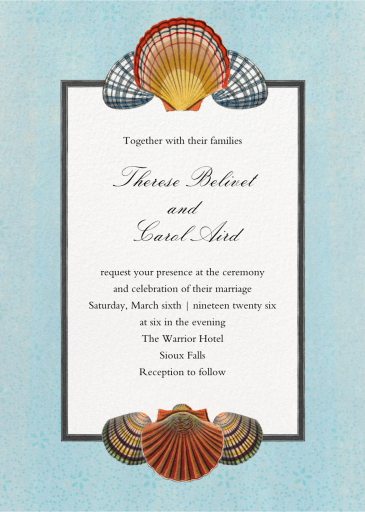 Scallop Medallion - Wedding Invitation by John Derian