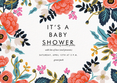 Birch Monarch (Frame) - Baby Shower Invitation by Rifle Paper Co.