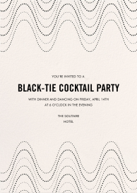 Stippled Waves - Dining & Drinks Invitation by kate spade new york