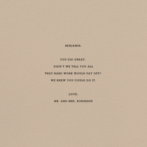 Telegram - Graduation Card by Paperless Post - Back