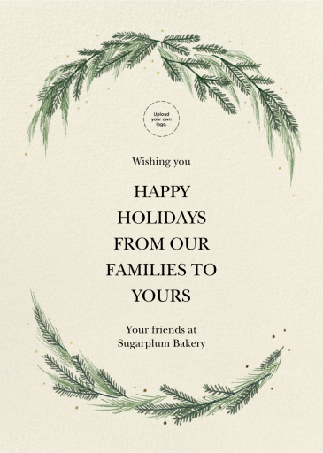 Wintergreen Frame - Christmas Card by Paperless Post