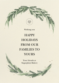 Wintergreen Frame - Holiday Card by Paperless Post