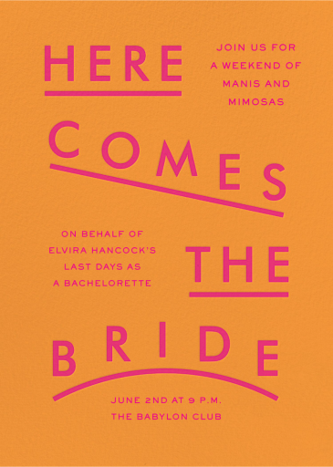 Ready or Not - Bride - Bachelorette Party Invitation by Paperless Post