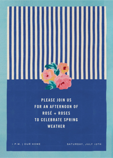 Mezzero - Spring Party Invitation by Lisa Corti