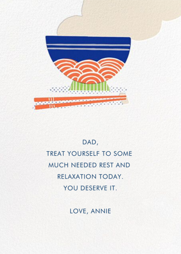 Pho Real - Father's Day Card by Hello!Lucky - Back