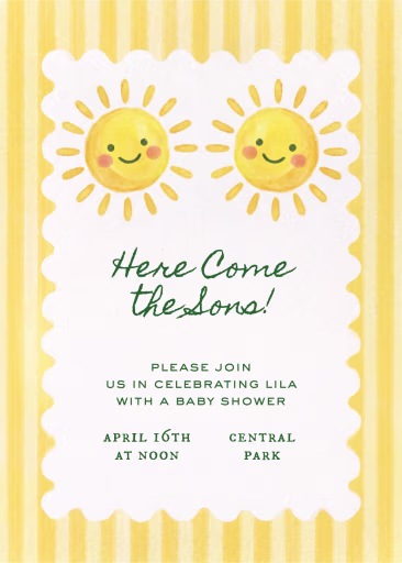 Watercolor Cuties - Baby Shower Invitation by Paperless Post