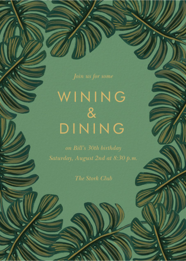 Monstera - Birthday Invitation by Rifle Paper Co.